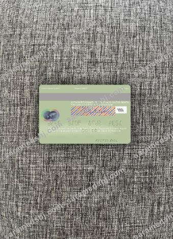 Palestine Al Quds Bank mastercard photolook back